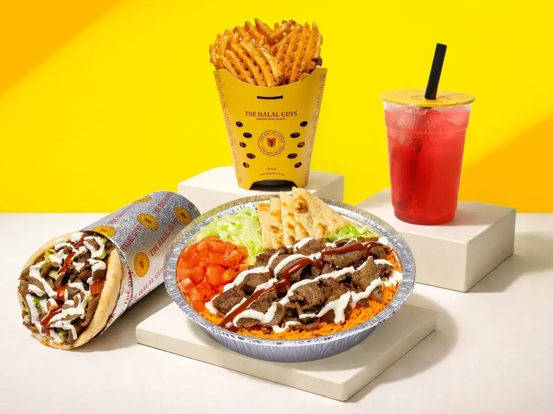 The Halal Guys signature dishes Lamb & Beef Gyro Sandwich
Regular Platter
Regular Chicken Wings Platter